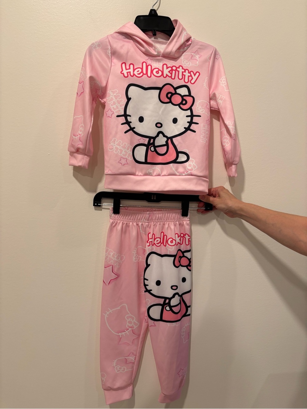 Hello Kitty Pink Girls' Hoodie Set